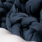 Vektteppe i bambus - Deep Sea Blue