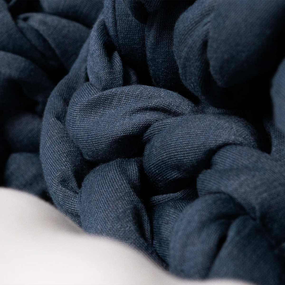 Vektteppe i bambus - Deep Sea Blue