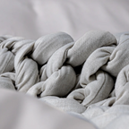 Vektteppe i bambus - Moonlight grey