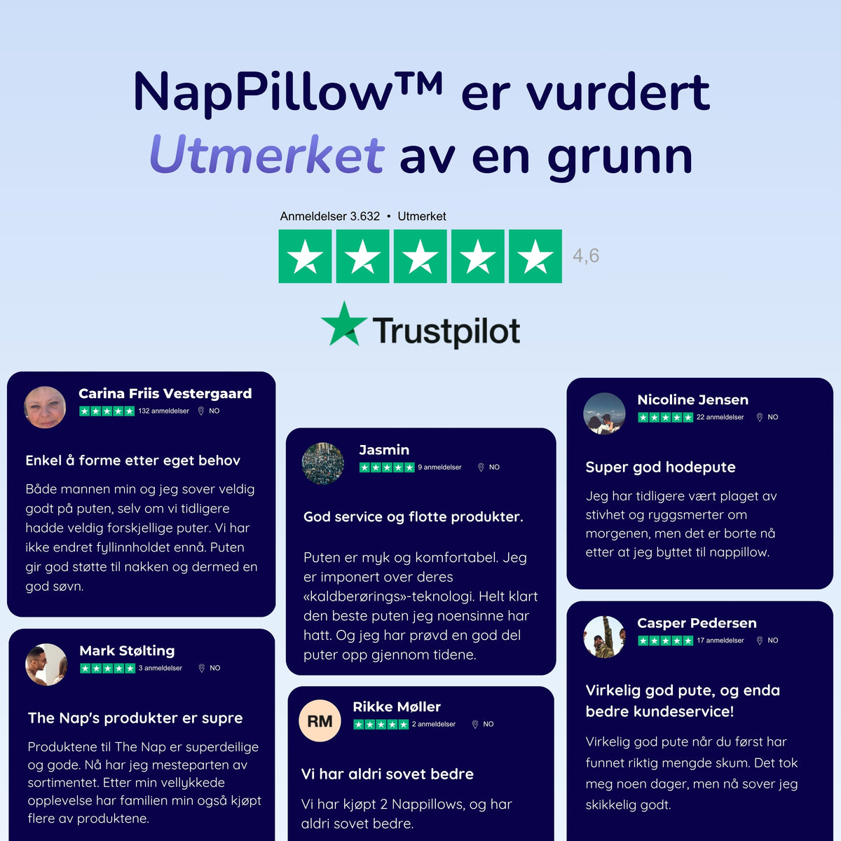 NapPillow™  Den perfekte puten