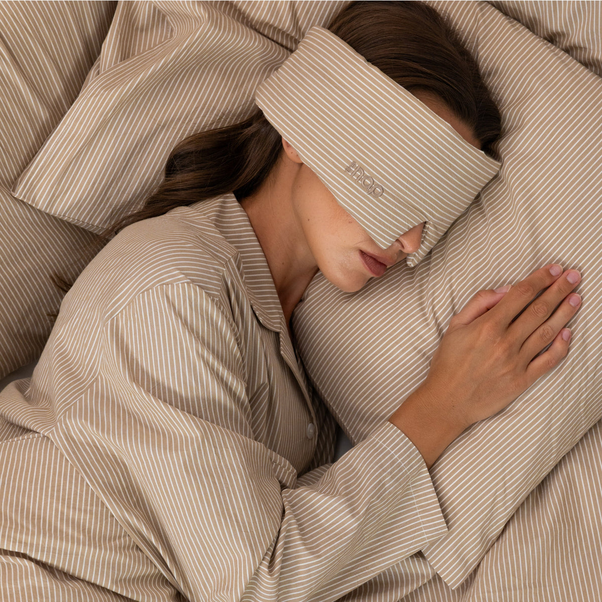 Bomull sovemaske